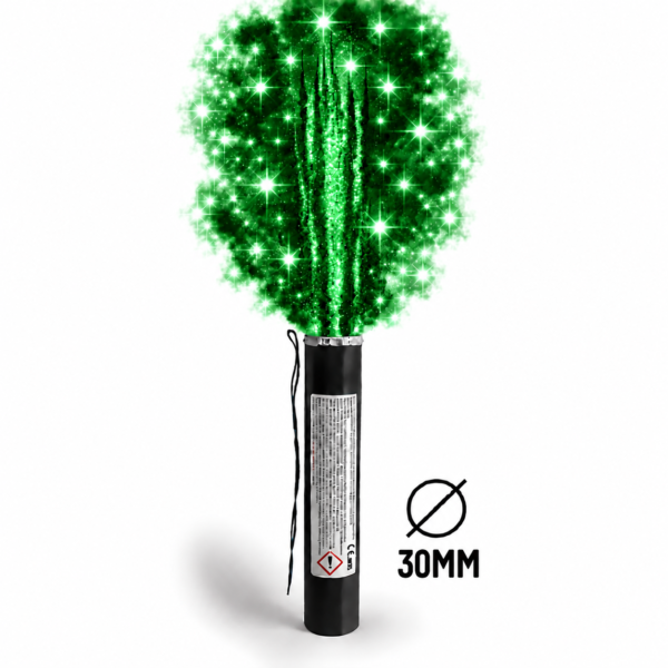 MINA DYMNA ZIELONY z blinkiem 30mm + zapalnik