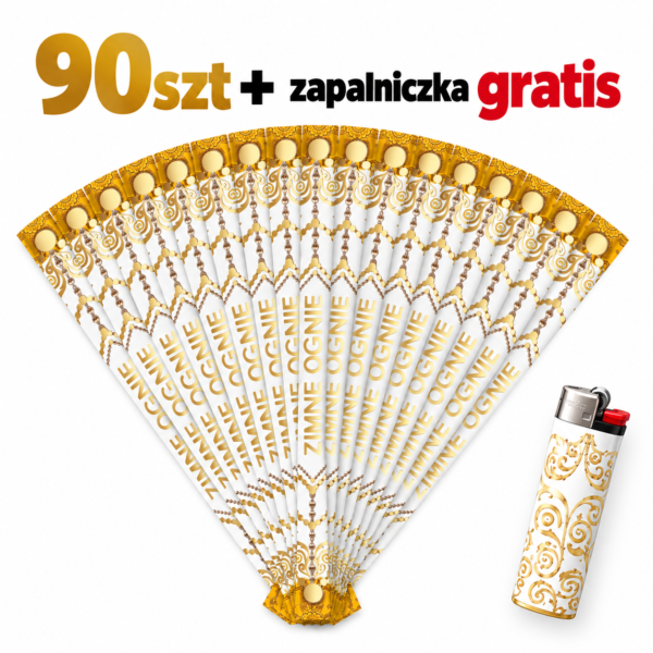 Weselne długie Zimne ognie 70cm 90szt + zapalniczka GRATIS